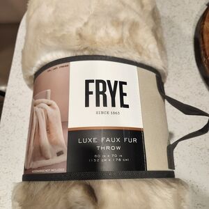 Frye Faux Fur Throw in Cream
